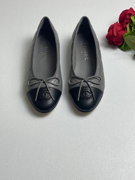Grey Ch.Ballet Flat