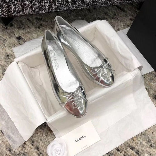 Silver Ch.Ballet Flat