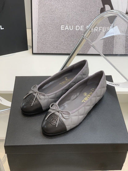 Grey Ch.Ballet Flat