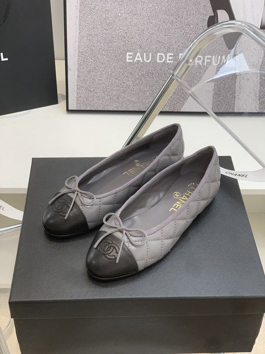 Grey Ch.Ballet Flat