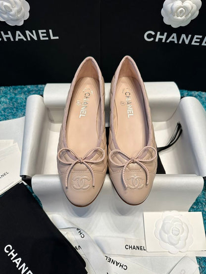 Cream Ch.Ballet Flat