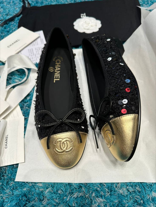 Black Ch.Ballet Flat