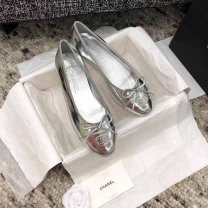 Silver Ch.Ballet Flat