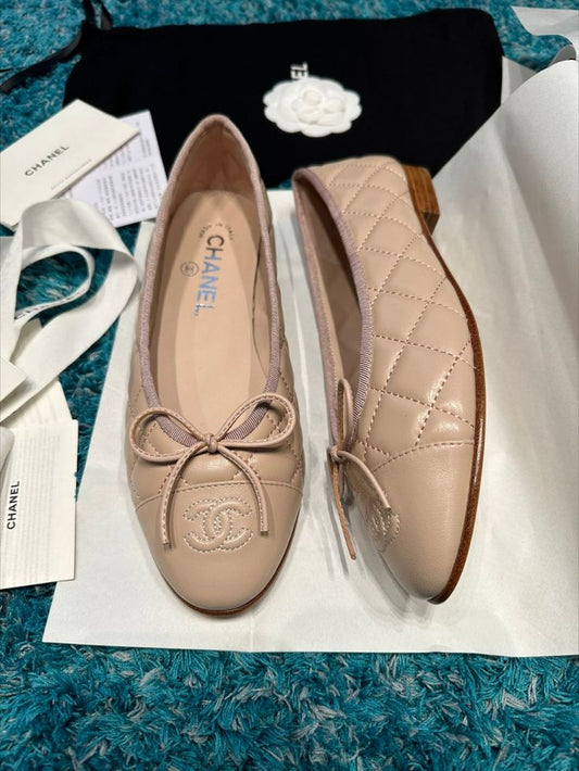Cream Ch.Ballet Flat
