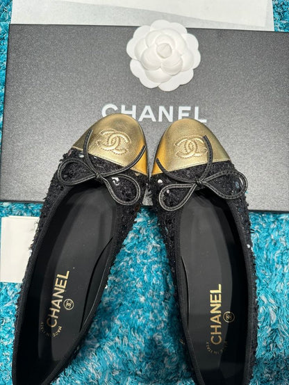 Black Ch.Ballet Flat