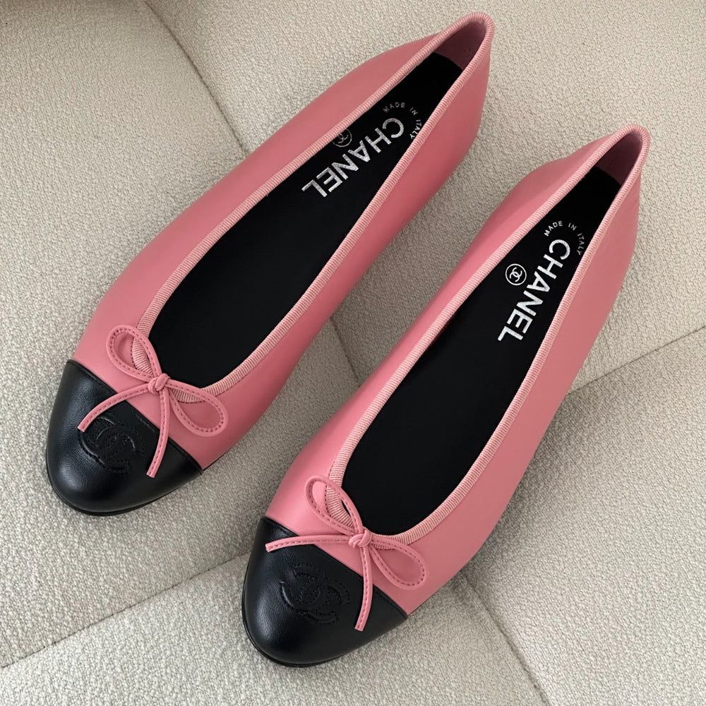 Black  Head Ch. Ballet Flats