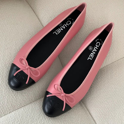 Black  Head Ch. Ballet Flats