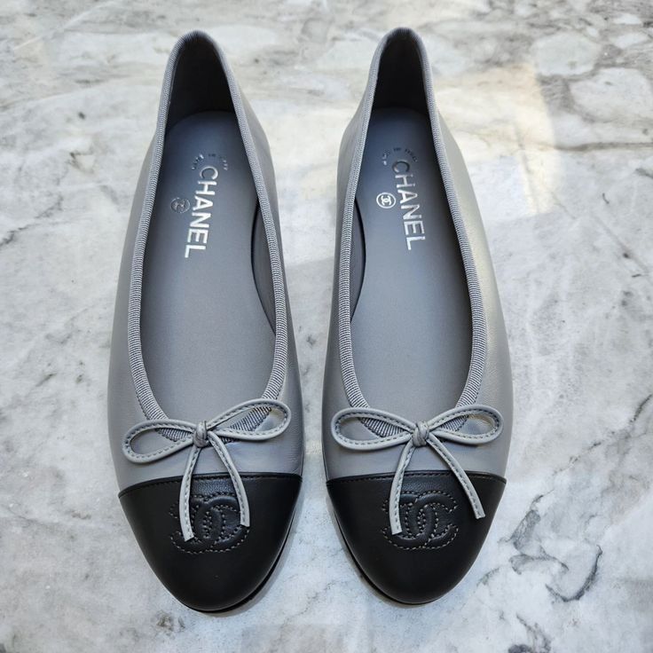 Black  Head Ch. Ballet Flats
