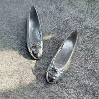 Silver Ch.Ballet Flat